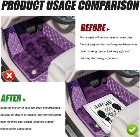 50PCS White Car Paper Floor Mats, Floor Mats for Cars, Disposable Temporary Automotive Foot Pad, Auto Accessories Waterproof Vehicle Foot Pads Protective Papers for Automotive Supplies in Saudi Arabia