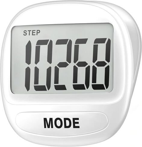 3D Pedometer for Walking Running Sports - Step Counter with Clip & Lanyard, Large LCD Display Accurate Fitness Tracker for Men Women Kids Seniors Easy to Use in Saudi Arabia