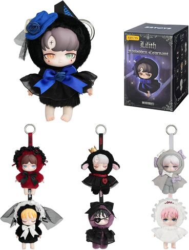 52TOYS Lilith Forbidden Covenant Series Blind Box Stuffed Animal Plush Toy with Soft and Adorable Design, 1PC Perfect for Cuddling, Display, and Unique Posing, Ideal Gift for Panda Enthusiasts in Kuwait