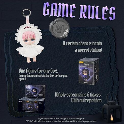 52TOYS Lilith Forbidden Covenant Series Blind Box Stuffed Animal Plush Toy with Soft and Adorable Design, 1PC Perfect for Cuddling, Display, and Unique Posing, Ideal Gift for Panda Enthusiasts in Kuwait