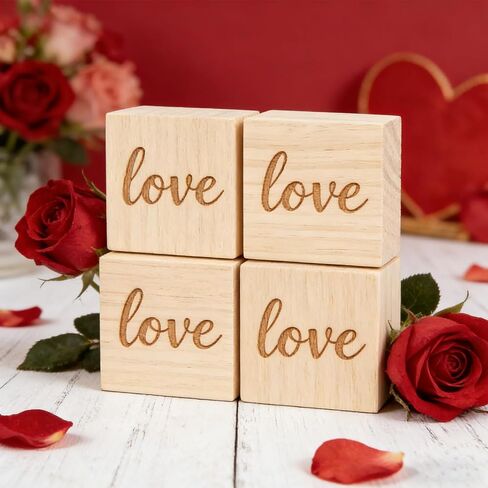 20 Pack Unfinished Wood Blocks for Crafts, 4x4x1 Inch Pine Wooden Square Panels Perfect for Painting, Carving, Engraving, DIY Projects, Custom Home Decor, and Art Supplies in Kuwait