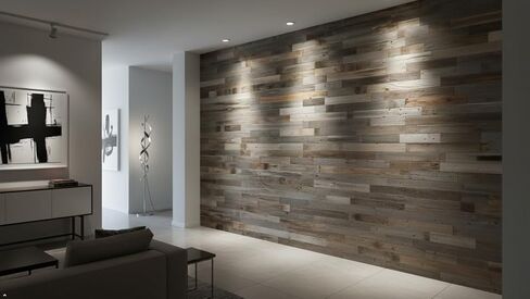 Rustic Revival | Barnwood Planks for Accent Wall, Easy Nail-up Real Wood wall Planks for Rustic Panel Covering | 100% Authentic Reclaimed Weathered Wood (20 Square Feet) in Saudi Arabia