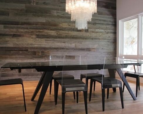 Rustic Revival | Barnwood Planks for Accent Wall, Easy Nail-up Real Wood wall Planks for Rustic Panel Covering | 100% Authentic Reclaimed Weathered Wood (20 Square Feet) in Saudi Arabia