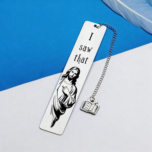 Jesus Gifts Bookmark for Women, Best Friend Gifts for Women, Funny Book Lover Gifts for Friends Sister, Book Marks for Reading, Christmas Birthday Funny Bookmarks for Women Men Made of Stainless Steel in Saudi Arabia