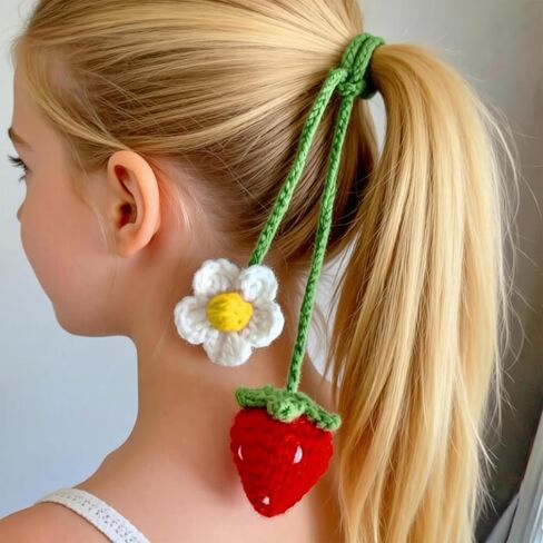 4 Pack Flower Crochet Bookmark Set Daisy Sunflower Strawberry Pumpkin Personalized Hook Flower for Women Book Fans and Teachers Ideal for Bookmarks Curtains Door Curtains and Crochet Flower Bookmark in Kuwait