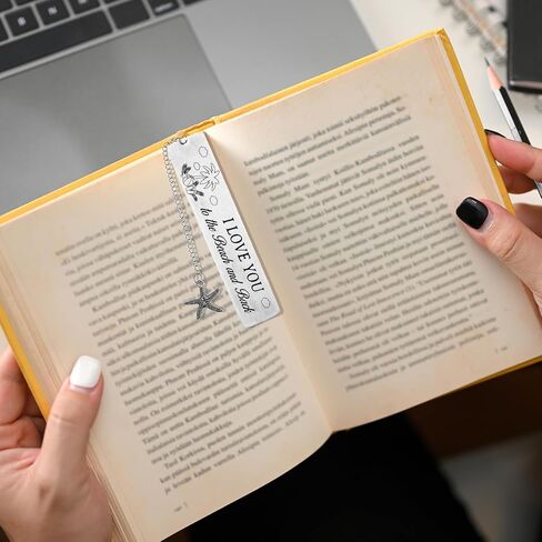 10Pcs Bookmark Beach Gifts Beach Lover Gifts for Women Summer Bea-ch Themed Gi-fts Vacation Gi-ft Birthday Present for Women Friends Metal Bookmark Graduation Present in Saudi Arabia