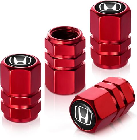 Tire Valve Stem Caps, Compatible with Toyota Series Stem Cap Universal Car Air Cover Car Accessories for Cars, SUV, Truck, Motorcycles 4pcs （Red） in Saudi Arabia