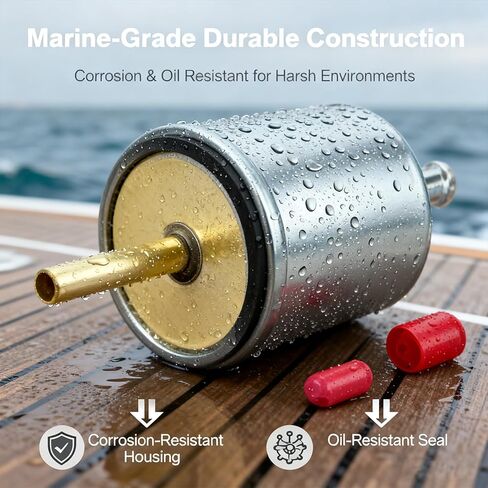 High Pressure Fuel Filter Fit for Yamaha 150-300 HP HPDI 2000-2014, Replaces 60V-24251-00-00 60V-24251-01-00 68F-24251-00-00, Corrosion-Resistant Housing in Saudi Arabia