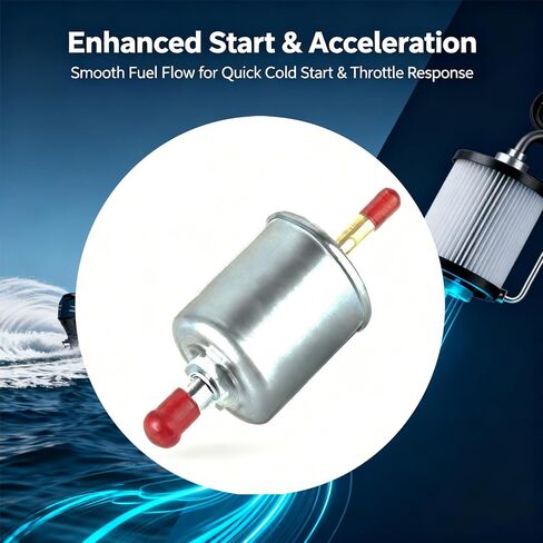 High Pressure Fuel Filter Fit for Yamaha 150-300 HP HPDI 2000-2014, Replaces 60V-24251-00-00 60V-24251-01-00 68F-24251-00-00, Corrosion-Resistant Housing in Saudi Arabia