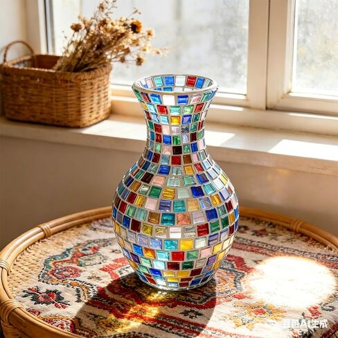 2.2 Pounds Mixed Glass Mosaic Tiles 1480pcs Stained Glass Pieces for Square Bulk Mosaic Supplies for Home Decor Artists Crafts DIY (Art Deco, 1480) in Saudi Arabia