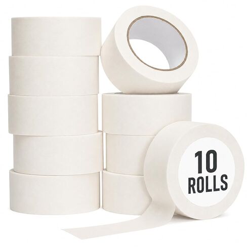 Masking Tape 2 Inch, 10 Rolls x 55 Yard (550yds in Total) Painters Tape for Painting Labeling Arts Crafts, Easy Removal, No Residue (1.88in Blue) in Saudi Arabia
