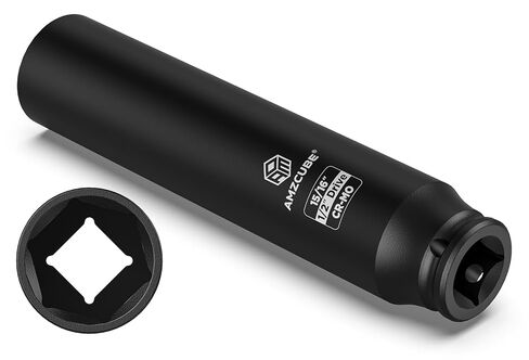 Heavy Duty 1/2" Drive 15/16" Truck Cage Bolt Socket, 6.3" Anti-Break Cr-Mo Extra Deep Spring Brakes Bolts Impact Socket with 6-Point Radius Corner Design in Saudi Arabia