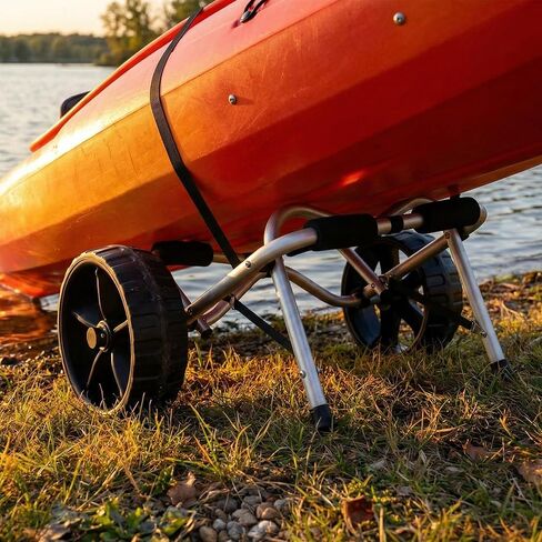 Vanhunks Kayak Cart Dolly Foldable Kayak Trolley Wheels with 10-Inch Airless Tires for Carrier Canoe SUP Paddleboard Transport in Saudi Arabia