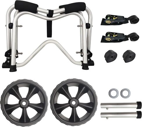 Vanhunks Kayak Cart Dolly Foldable Kayak Trolley Wheels with 10-Inch Airless Tires for Carrier Canoe SUP Paddleboard Transport in Saudi Arabia