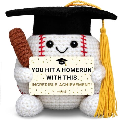 Baseball Crochet Doll 2026 Graduation Gift for Her Him - Middle High School College Graduations Gifts for Boys Girls 5th 8th 11th Grade Graduation Gifts for Boys Women Men Senior Base Ball Gift Ideas in Saudi Arabia