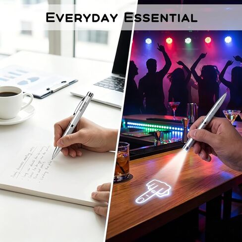 Middle Finger Projector Pen, Bundle with Ballpoint Pen with Projector, Middle Finger Gifts, Gag Gifts for Men and Women in Saudi Arabia