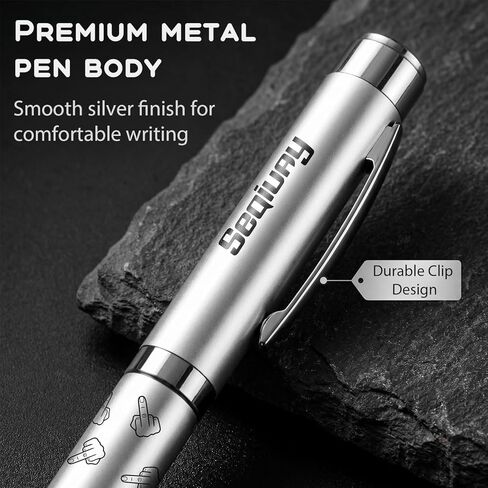Middle Finger Projector Pen, Bundle with Ballpoint Pen with Projector, Middle Finger Gifts, Gag Gifts for Men and Women in Saudi Arabia