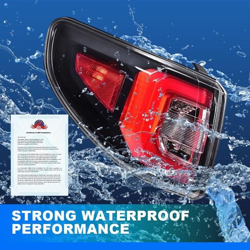 DOTCOM LED Tail Lights Assembly Rear Brake Lamps Compatible with GMC Acadia 2013 2014 2015 2016, Fit GMC Acadia Limited 2017 Driver Side Red Clear Lens Luces Traseras in Saudi Arabia