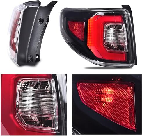DOTCOM LED Tail Lights Assembly Rear Brake Lamps Compatible with GMC Acadia 2013 2014 2015 2016, Fit GMC Acadia Limited 2017 Driver Side Red Clear Lens Luces Traseras in Saudi Arabia