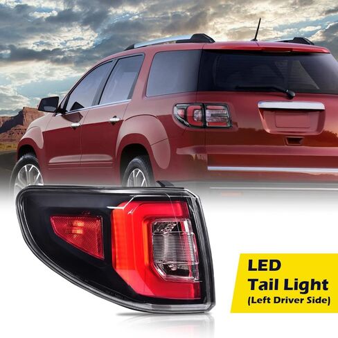 DOTCOM LED Tail Lights Assembly Rear Brake Lamps Compatible with GMC Acadia 2013 2014 2015 2016, Fit GMC Acadia Limited 2017 Driver Side Red Clear Lens Luces Traseras in Saudi Arabia