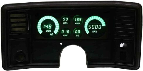 Intellitronix LED Digital Gauge Panel for 1978-1988 Chevy Monte Carlo & El Camino G-Body | Replacement Instrument Cluster Dash Panel with Speedometer, Tachometer & Sensors (DP9002W) in Kuwait