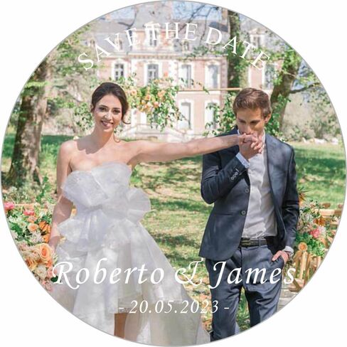 Custom Sticker Personalized Photos Stickers Custom Photos with Text Sticker for Wedding Business Event Favors Thank You Stickers in Saudi Arabia
