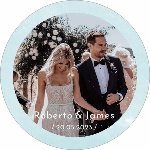Custom Sticker Personalized Photos Stickers Custom Photos with Text Sticker for Wedding Business Event Favors Thank You Stickers in Saudi Arabia