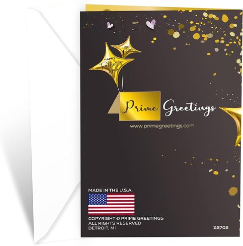 بطاقة عيد الأب من Prime Greetings للزوج، مصنوعة في أمريكا، صديقة للبيئة، مخزون بطاقات سميك مع ظرف ممتاز 5 بوصة × 7.75 بوصة، معبأة في بريد واقٍ in Kuwait