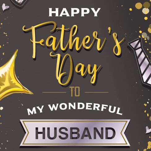 بطاقة عيد الأب من Prime Greetings للزوج، مصنوعة في أمريكا، صديقة للبيئة، مخزون بطاقات سميك مع ظرف ممتاز 5 بوصة × 7.75 بوصة، معبأة في بريد واقٍ in Kuwait