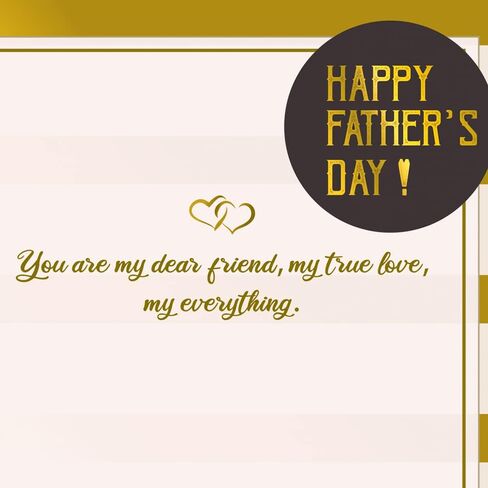 بطاقة عيد الأب من Prime Greetings للزوج، مصنوعة في أمريكا، صديقة للبيئة، مخزون بطاقات سميك مع ظرف ممتاز 5 بوصة × 7.75 بوصة، معبأة في بريد واقٍ in Kuwait