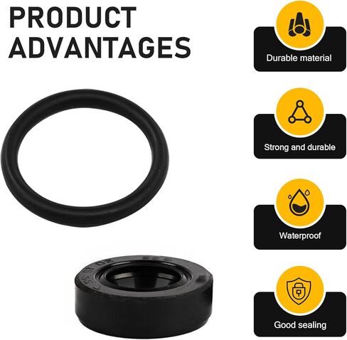 Transmission Seal Kit, 30110-PA1-732 Distributor Port Seal, Automotive Engine Parts Accessories, Compatible with Honda Civic Accord (Black) in Saudi Arabia