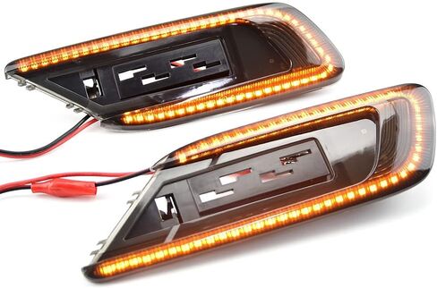 2pcs Dynamic Sequential LED Side Fender Marker Light Lamp Indicator Compatible with Mini Cooper F54 Clubman 2015-2021 in Saudi Arabia