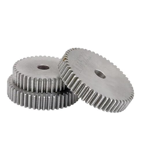 1 Piece Cylindrical Gear 1M-51/52/53/54/55/56/57/58/59/60T SC45# Carbon Steel Material Wheel for Tranmission Parts Industrial Bearings Gears(1M59T - Bore 8 mm) in Kuwait