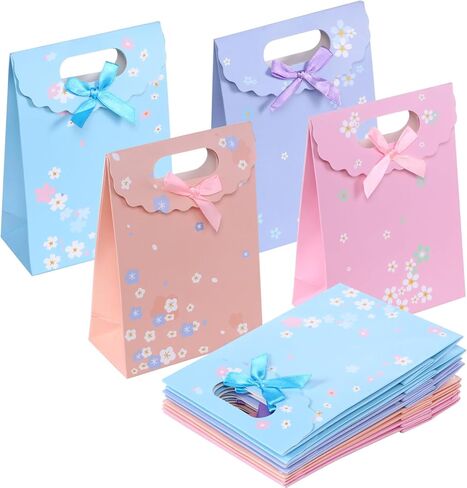 Aruicheng Gift Bags - 12 Pack Party Bags for Birthday Wedding Valentine Thanksgiving & Daily Use - 16x6x12 CM in Kuwait