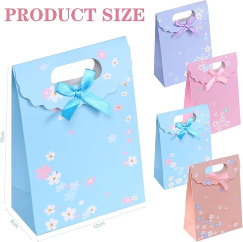 Aruicheng Gift Bags - 12 Pack Party Bags for Birthday Wedding Valentine Thanksgiving & Daily Use - 16x6x12 CM in Kuwait