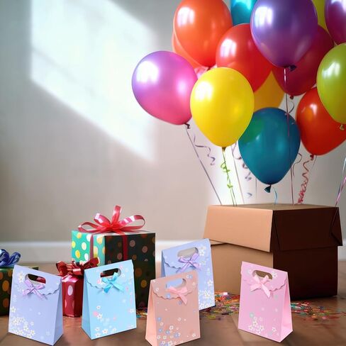 Aruicheng Gift Bags - 12 Pack Party Bags for Birthday Wedding Valentine Thanksgiving & Daily Use - 16x6x12 CM in Kuwait