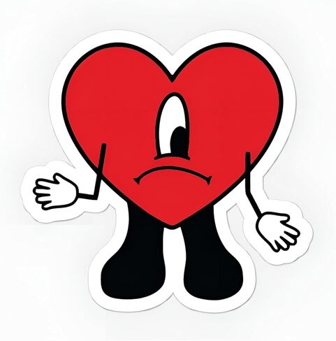 Funny Cartoon Bunny Sticker – Waterproof Vinyl Decal for Cars Trucks Wall Windows Laptops & Accessories in Saudi Arabia