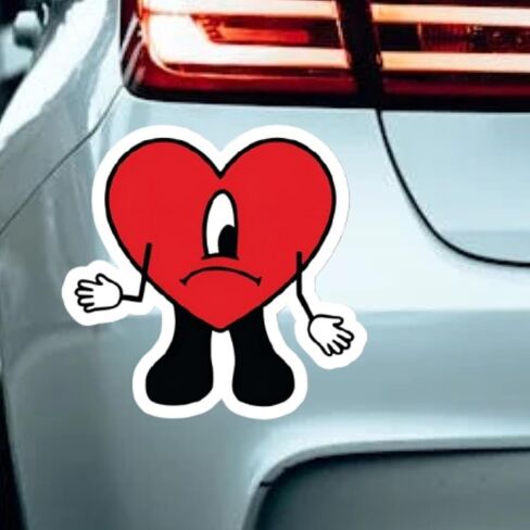 Funny Cartoon Bunny Sticker – Waterproof Vinyl Decal for Cars Trucks Wall Windows Laptops & Accessories in Saudi Arabia