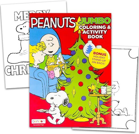 Peanuts Jumbo Coloring and Activity Book Set - Snoopy Cartoon Coloring Pages, Activity Sheets, Game, Puzzles, More | Charlie Brown Coloring Book for Boys, Girls, Kids in Kuwait
