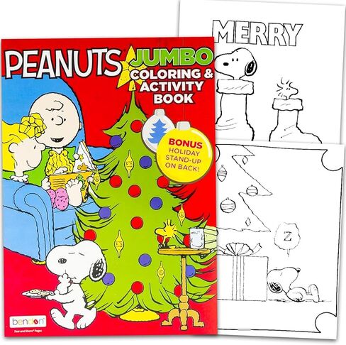 Peanuts Jumbo Coloring and Activity Book Set - Snoopy Cartoon Coloring Pages, Activity Sheets, Game, Puzzles, More | Charlie Brown Coloring Book for Boys, Girls, Kids in Kuwait