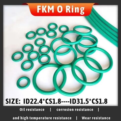10 قطعة FKM الفلور المطاط O-حلقة الموضوع بقطر 1.8/الداخلية 22.4/23.6/25/25.8/26.5/28/29/30/31.5(ID25XCS1.8X10PCS) in Kuwait