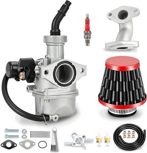 AT125 Carburetor Carb Kit Compatible with Coleman AT125-EX AT125-UT AT125-B 125cc Mini ATV Quad 4 Wheeler 4-Stroke Engine Go Kart Powersports Parts Hand Choke with Intake Manifold in Kuwait