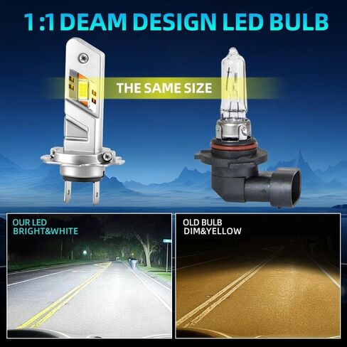 Super Bright 6500K White Light Bulbs for Audi A4 (except the Cabriolet submodel) 2002 2003 2005-2014, 80,000-Hour Lifespan, High/Low Beam Fog Bulbs, Plug-and-Play Light Kit – 6-Pack in Saudi Arabia