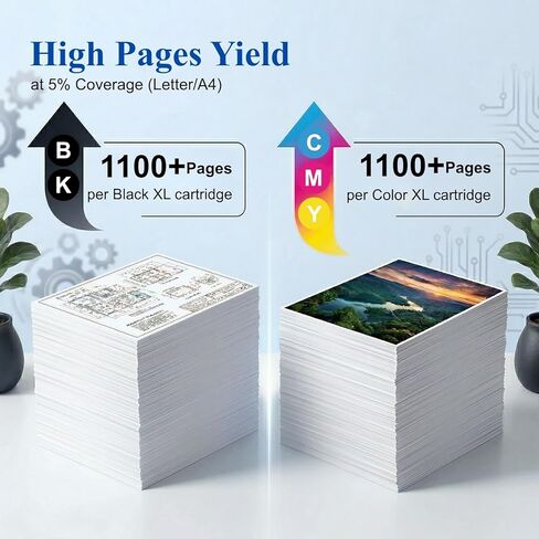 Replacement for 822XL Ink Remanufactured for Epson 822XL Ink Cartridges for 822 XL Work with WF-3820 WF-4830 WF-3823 WF-4820 WF-4833 WF-4834 Printer 2 Black Cyan Magenta Yellow in Saudi Arabia