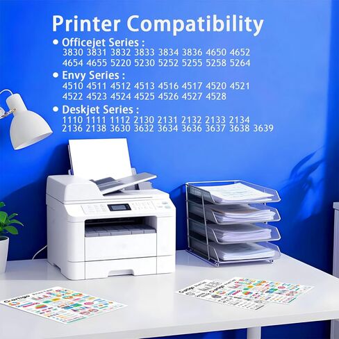 63XL High Yield Ink Cartridges Combo Pack (2 Black/1 Tri-Color 3-Pack) Compatible for HP 63XL 63 Replacement for HP Envy 4510 4511 4512 OfficeJet 3830 3831 3832 Deskjet 1110 1111 2130 Series Printers in Saudi Arabia