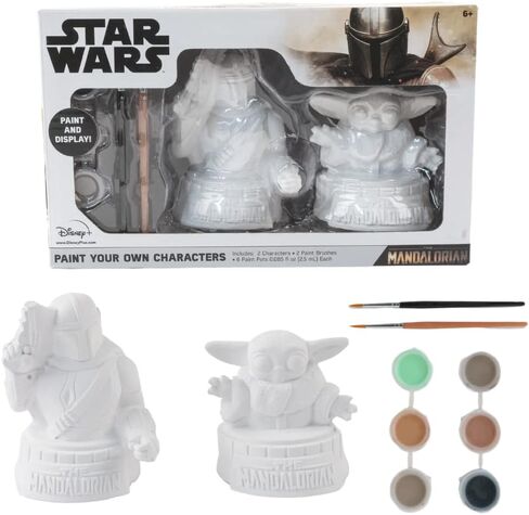Star Wars Mandalorian Baby Yoda Paint Your Own Figurines Arts and Crafts Set for Boys and Girls in Kuwait