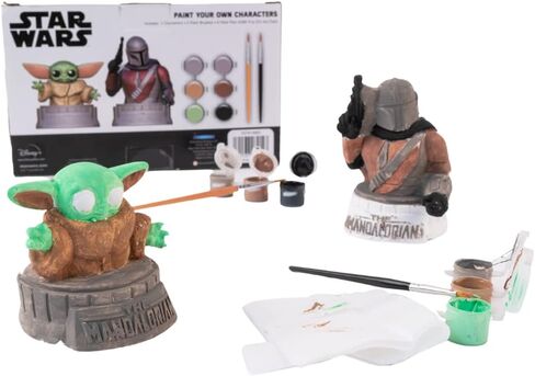 Star Wars Mandalorian Baby Yoda Paint Your Own Figurines Arts and Crafts Set for Boys and Girls in Kuwait