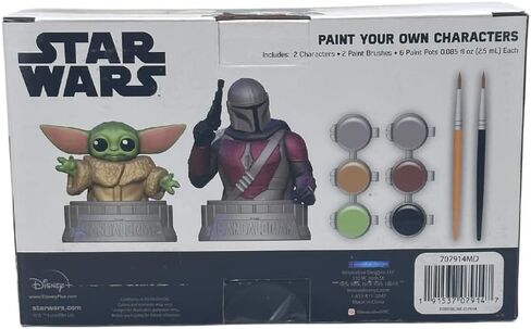 Star Wars Mandalorian Baby Yoda Paint Your Own Figurines Arts and Crafts Set for Boys and Girls in Kuwait