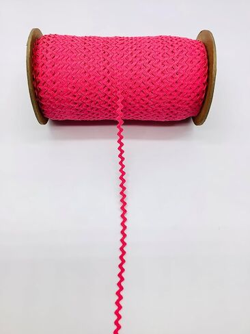 Red 1/4" (6mm) Baby RIC Rac Trim – 25 Yards – 100% Cotton, Colorfast – Sewing & Craft Trim, Vintage Cotton in Saudi Arabia