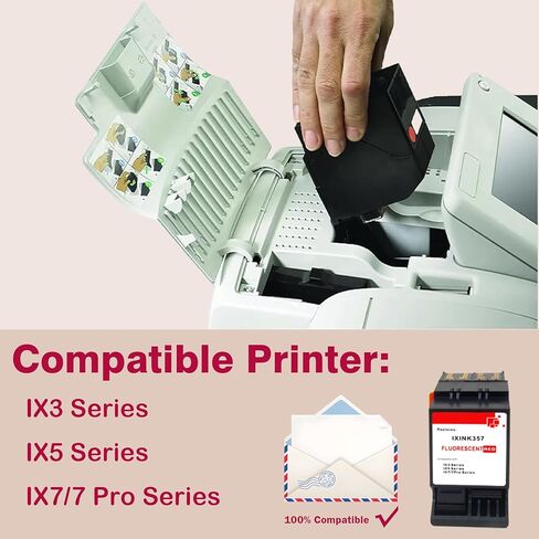 IXINK357 Compatible for IXINK357 Red Ink Cartridge for IX3 IX5 IX7 Pro Series IX-3 IX-5 IX-7 IX-7 Pro Mailing Systems Postage Meter IXINK357 Fluorescent Red Printer Ink Cartridge for Postage Machines in Saudi Arabia